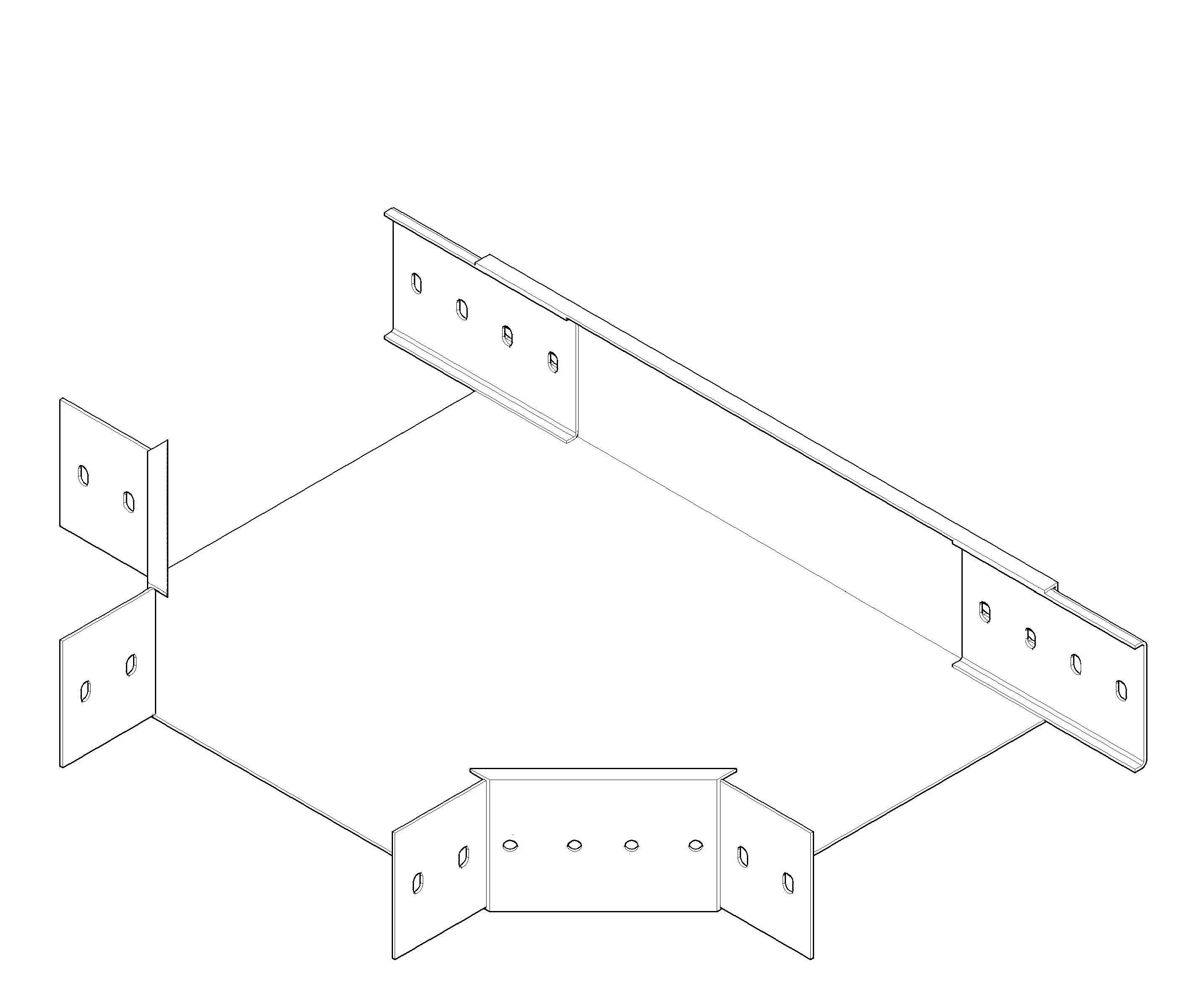 CO TÊ  MÁNG CÁP 300X100